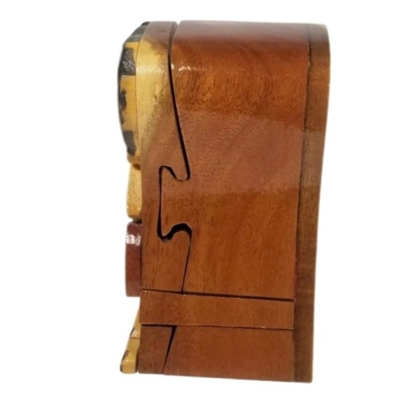 Betty Boop Puzzle Box 1990s Hand Carved - Picture 3 of 8